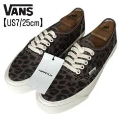 極美品 VANS US7 プレミアム オーセンティック リシュー レオパード
