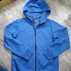 UNIQLO 青 ジップアップパーカー 150