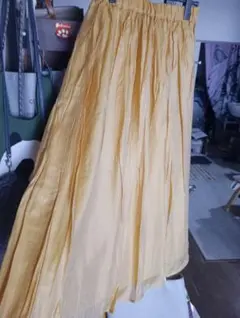 イエロー フレアスカート Pサイズ