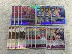 ワンピースカード　紫ドフラミンゴデッキパーツ　ロシナンテ　シュガー　家族を笑う者