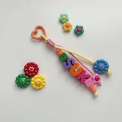 【オーダーOK！】ネームストラップ　ネームチャーム　名前入り　パラコード