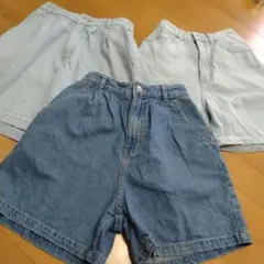 Honeysハニーズショートパンツ 3点セットSSサイズデニムショーパン