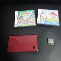 レッド ニンテンドーDS i LL本体 + ゲームソフト3本