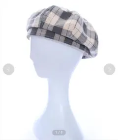 clear チェック柄 ベレー帽 新品未使用　ハンチング　未開封