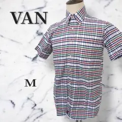 【VAN・JAC・】美品ボタンダウンシャツ　綿100％　カジュアル　M　B405のサムネイル