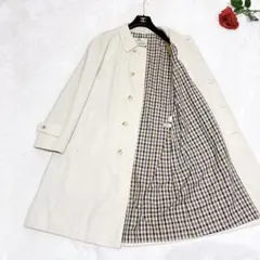 ほぼ未使用✨　アクアスキュータム　ステンカラーコート　ベージュ　XL 40