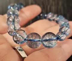 天然石　ブレスレット　トパーズ風水晶　内径15cm