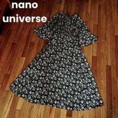 nano universe 美品　ワンピース　花柄　ボタニカル柄　上品