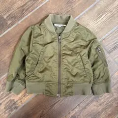 B:MING by BEAMS キッズ MA-1 ブルゾン カーキ 80cm