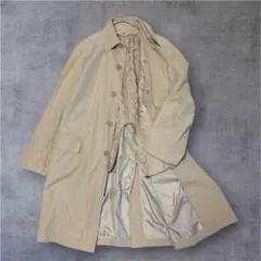 極美品✨春秋兼用｜ライナー付きステンカラートレンチコート｜ベージュ｜大きめ｜L