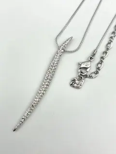 セシルエジャンヌ マルチネックレス ロング シルバー - メルカリ