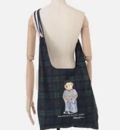 ⭐︎新品⭐︎ ラルフローレン レインバッグ ベルト付 ポロベア チェック