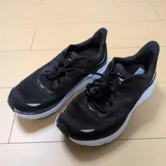 HOKA クリフトン8ワイド ブラック 26cm