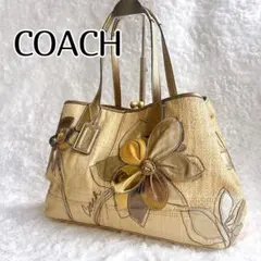 COACH ベージュ かごバッグ 花モチーフ 2026年最新】コーチ カゴバッグ 花の人気アイテム - メルカリ