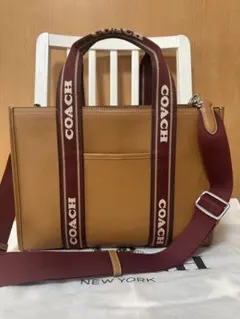 COACH 2way トートバッグ ブラウン A4のサムネイル