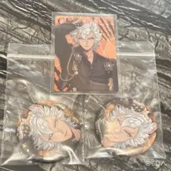 ツイステ 5周年 オーロラカード 缶バッジ サバナクロー ジャック