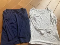 ヒートテック　120 2枚　ネイビーと白