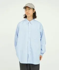 フレッシュサービス DRY OXFORD L/S SHIRT BLUE