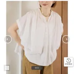 新品タグ付＊spick and span コットンリネンスクエアフレンチスリーブ Spick & Span WEB限定 コットンリネンスクエアフレンチスリーブ - メルカリ