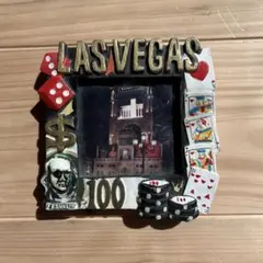 LAS VEGAS フォトフレーム マグネット付き　写真立て　雑貨　アメリカ
