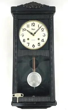 明治〜大正時代ゼンマイ式掛け時計 Yahoo!オークション - meiji 明治 時計 古時計 ゼンマイ式