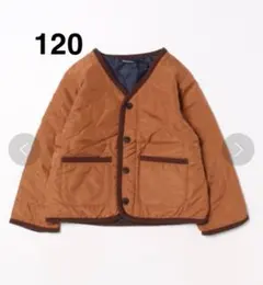新品　120cm ムージョンジョン 中綿 　ジャケット　ブラウン　男の子