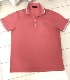 BURBERRY ポロシャツ レッド yoko swag - メルカリ