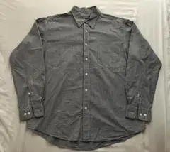 old UNIQLO 黒と白のチェック柄シャツ L shirt