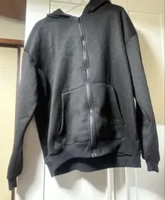 SHEIN フード付き ジャケット パーカー 黒色 L レディース