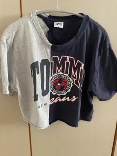 TOMMY JEANS バイカラー クロップドTシャツのサムネイル