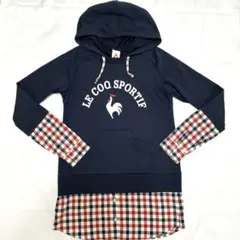 LE COQ SPORTIF フード付きシャツ ネイビー
