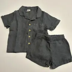 H&M リネンシャツセットアップ