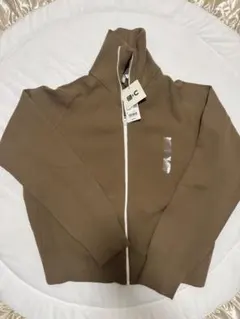 【完売品】ユニクロC ミラノリブフルジップカーディガン ベージュ L