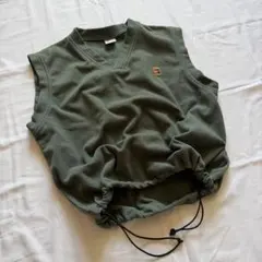 1990's NIKE fleece vest green XL