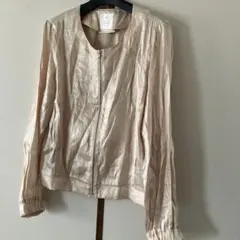 ブルゾン ノーカラージャケット