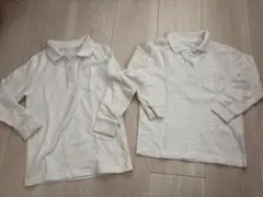 ホワイト ポロシャツ 2枚セット サイズ120