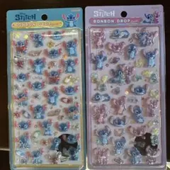 スティッチ ボンボンドロップシール 2シートセット