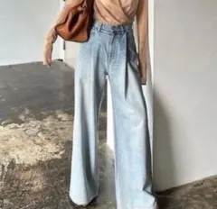 SuzuHirose × CLANE TUCK WIDE DENIM PANTS - メルカリ