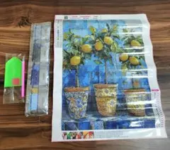 ダイヤモンドアート 制作キッド レモン