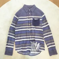 BEAMS HEART ビームスハート ボーダー ネルシャツ 長袖 M
