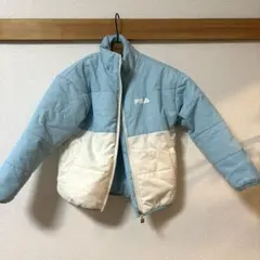 FILA フィラ 水色 白 薄手ジャンバー