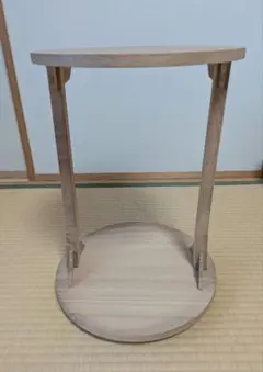 未使用 茶道具 利休好写し 桐 丸卓 組み立式 元箱 - メルカリ
