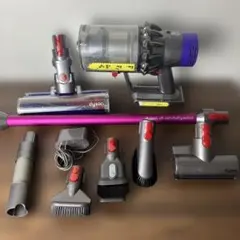 Dyson V10SV7パープル、アタッチメント、収納スタンド付き - メルカリ