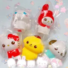 サンリオ ソフビ ミニフィギュアマイメロ キティー プリン シナモン ポチャッコ