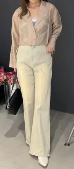 （タグ付き）フレアデニムパンツ　Mのサムネイル
