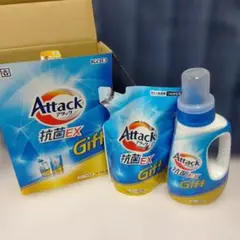 Attack 抗菌EX Gift 750g1本と詰め替え用590ｇ1本 洗濯洗剤