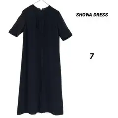 訳あり ブラックフォーマル ワンピース 礼服 半袖 7号 プリーツ