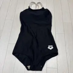 アリーナ競泳水着ARN-75w 黒色×白肩ヒモ　サイズM