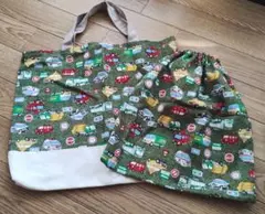 車両デザイン トートバッグと巾着セット