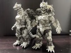 状態良好ムービーモンスターシリーズ　メカゴジラ2003&2004三式機龍　ソフビ